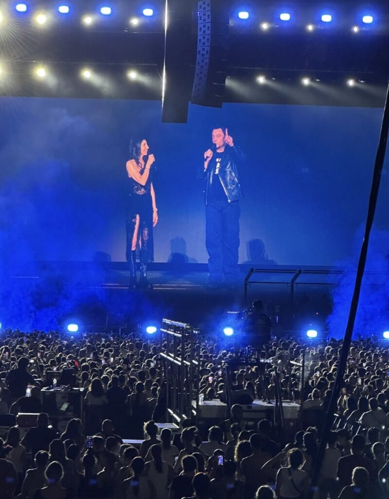 Tiziano Ferro e Giorgia - Stadio Olimpico, 27 Giugno 2026.
Foto © Ambra Gabriella Samonà - Tutti i diritti riservati.